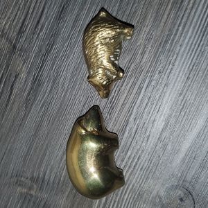 Vintage mid century modern paper weights figurines animals